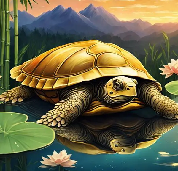 harmonious energy with turtle