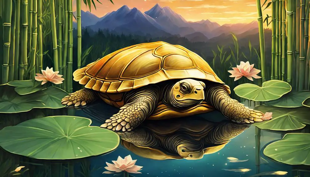 harmonious energy with turtle