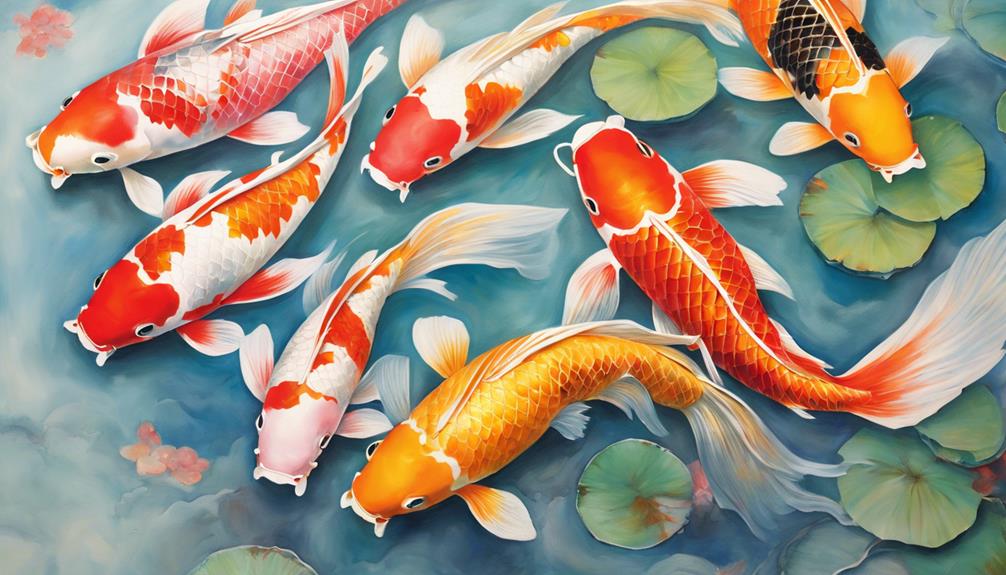koi fish artwork selection