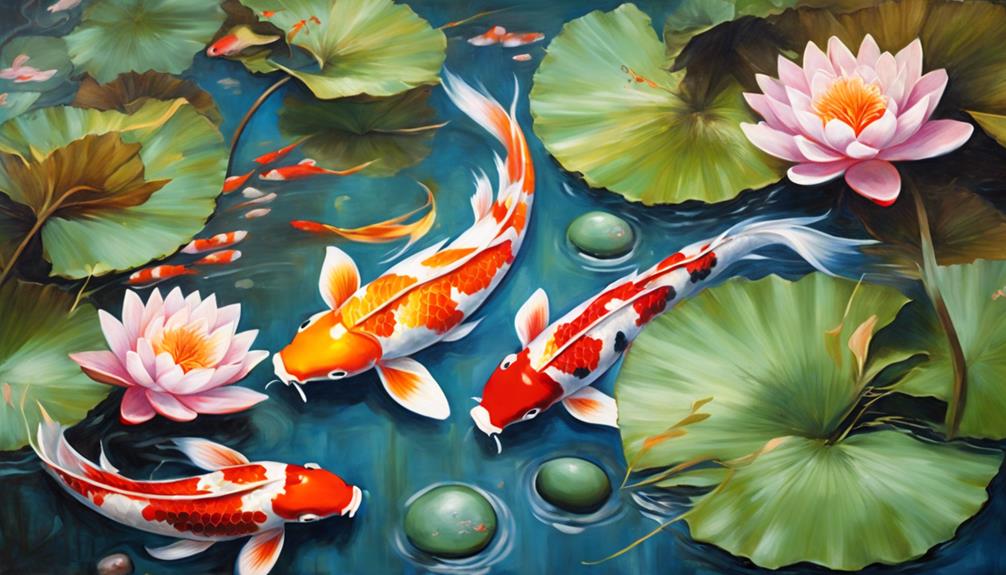koi fish harmony art