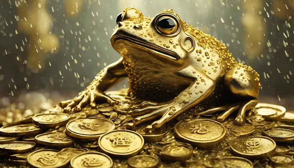 money frog brings luck