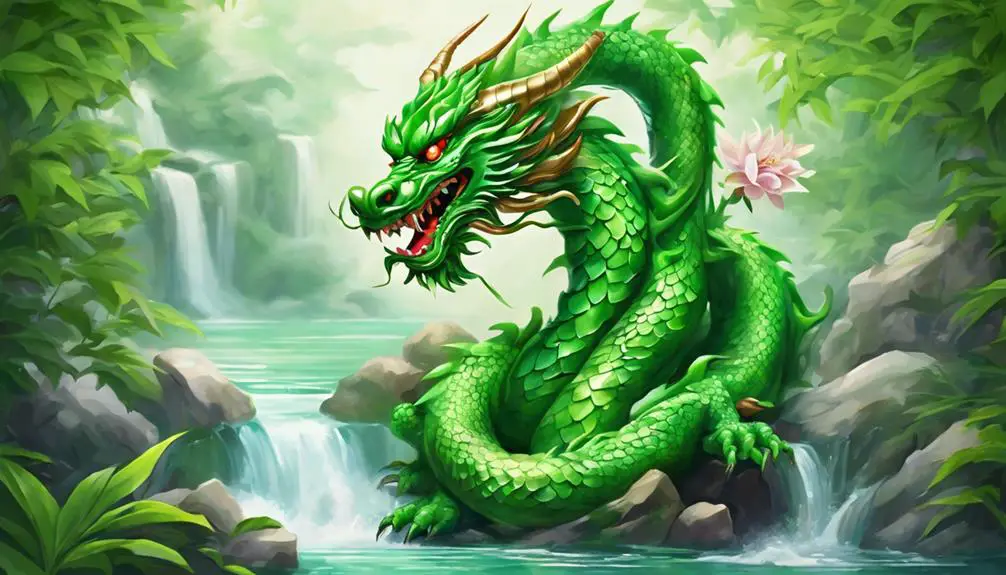 symbolism of green dragon