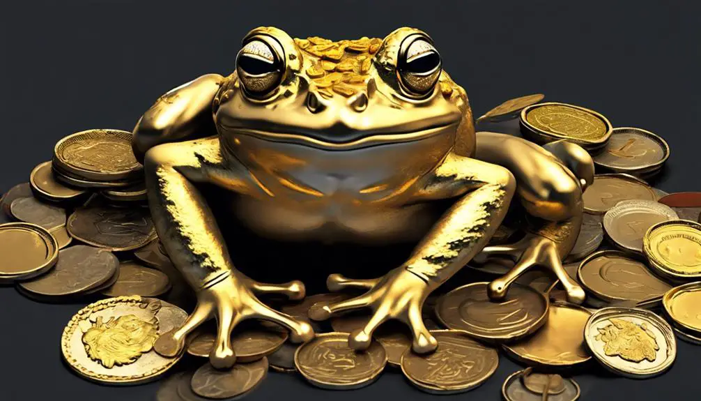 wealthy amphibian figurine symbol