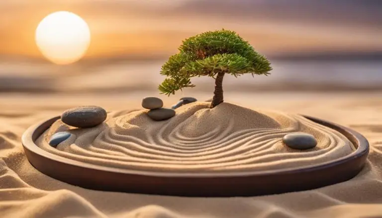 zen sand garden tranquility